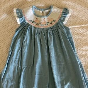 Lil Cactus Toddler Girls smocked dress